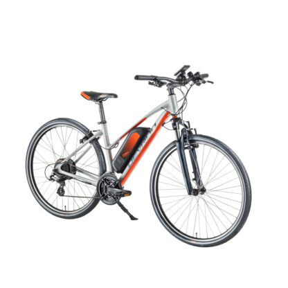 Dámsky crossový elektrobicykel Devron 28162  model 2018 Silver - Záruka 10 rokov