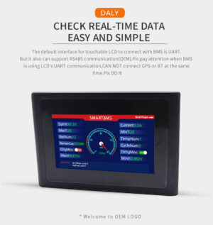 Daly BMS displej 3" UART
