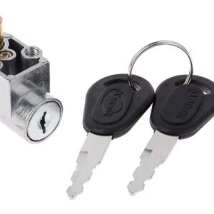 Bezpečnostný kovový zámok na batériu s 2 kľúčmi zapaľovania pre motocykel, elektrický skúter